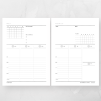 Weekly Planner ウィークリープランナー（2枚タイプ:A）【Mom Life Planner】