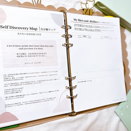 Self Discovery Map【自分軸マップ】（A5/全7ページ）