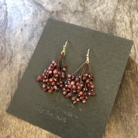 葡萄のピアス、イヤリング。小さめ。