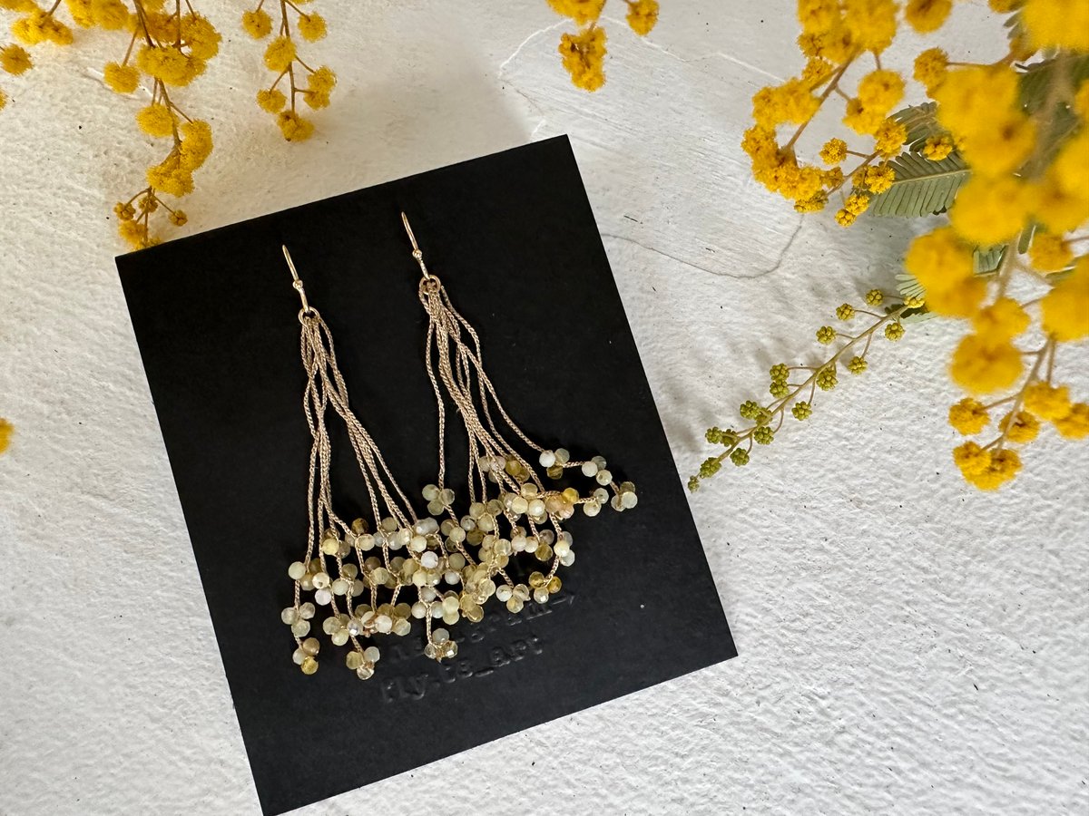 ミモザのピアス、イヤリング。 | FLY