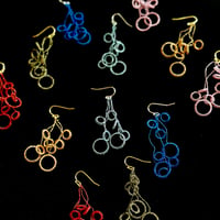 ＊カラーオーダー＊波紋のピアス、イヤリング。