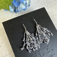 ＊限定品＊　紫陽花の水滴ピアス、イヤリング。小さめ。増量。