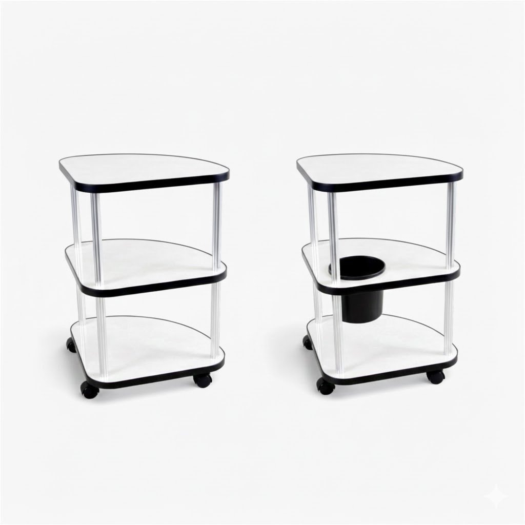 SW-11 業務用サイドテーブル｜アイカメラミン天板・3段棚・選べる2