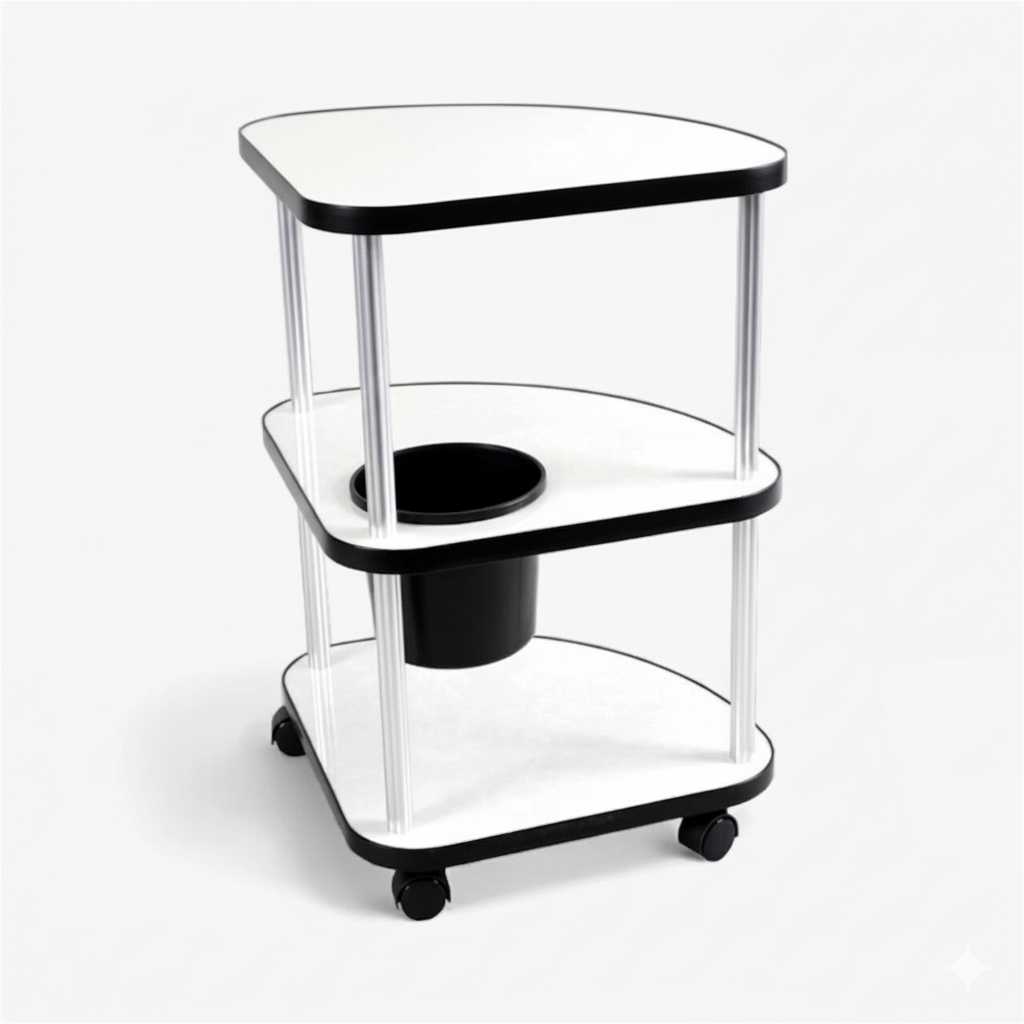 SW-11 業務用サイドテーブル｜アイカメラミン天板・3段棚・選べる2