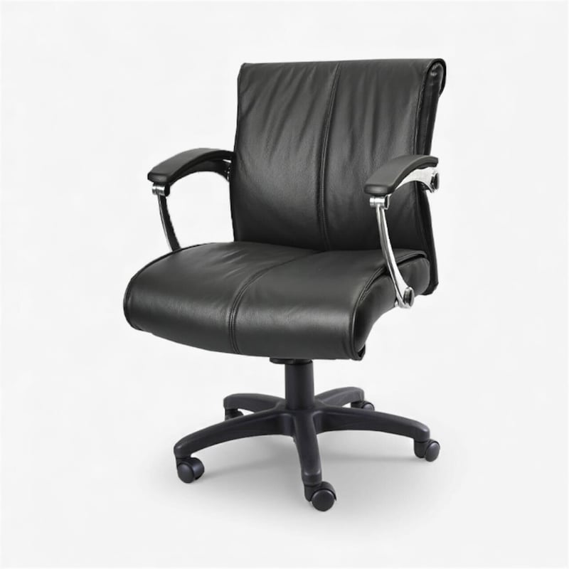 業務用椅子】リュクス｜PVCレザー・高さ調整式｜3年保証／最上位モデル