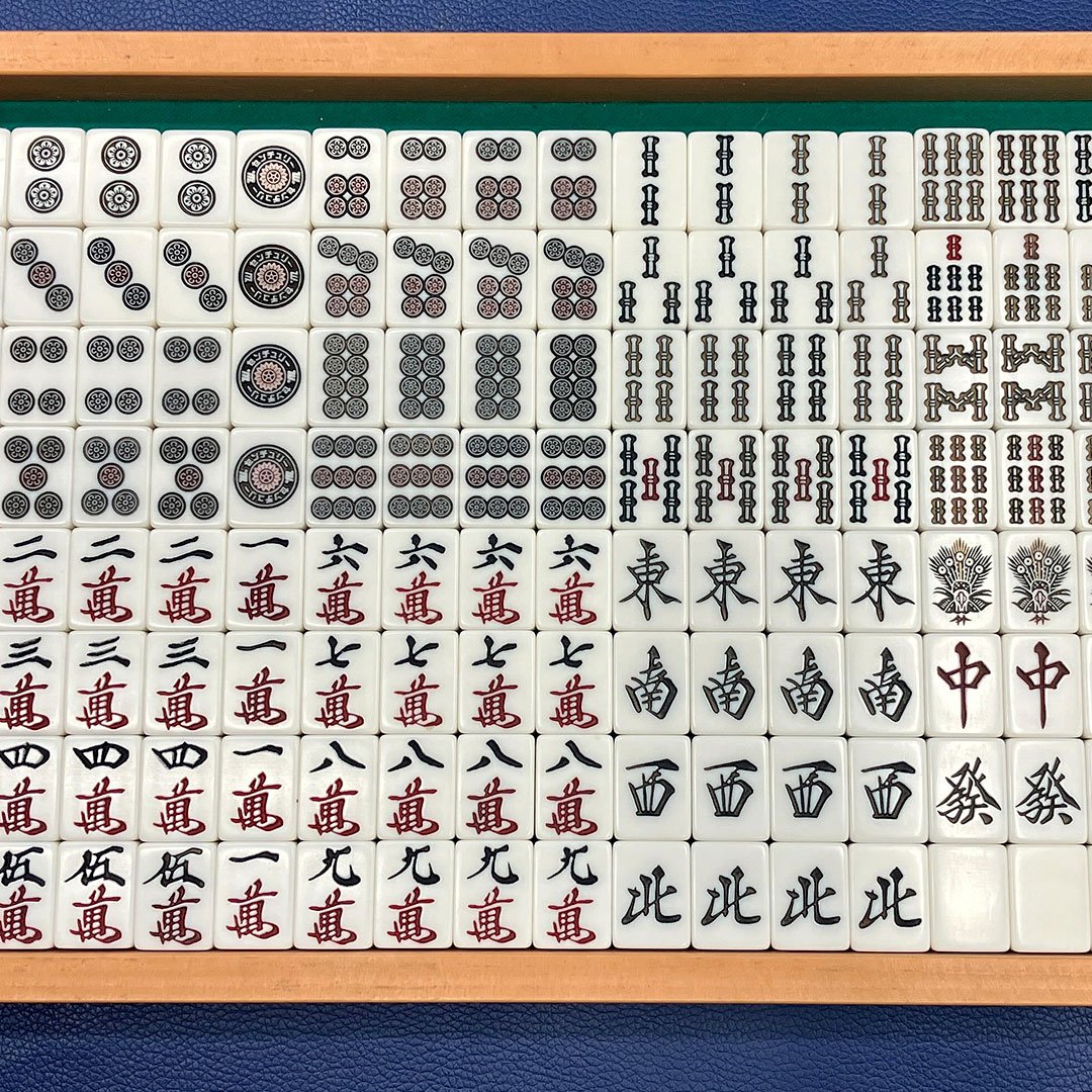 アウトレット】中古麻雀牌 1面セット（手打ち用・全自動卓非対応