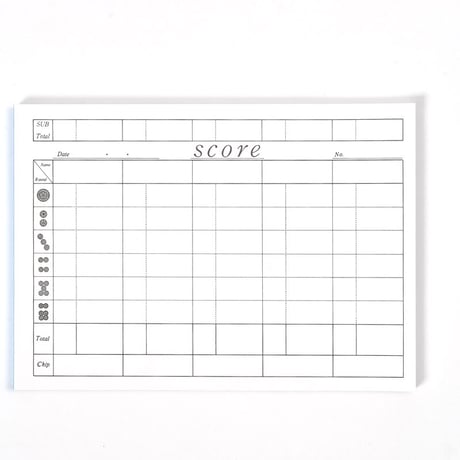 スコアカード 点数記録用 お得な10冊パック