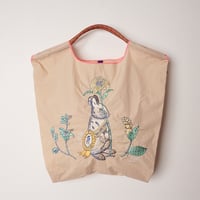 【D.5th rabbit】B&C5th記念Bag: 5歳になったウサギさん／ Mサイズ【Ball & Chain】エコバッグ