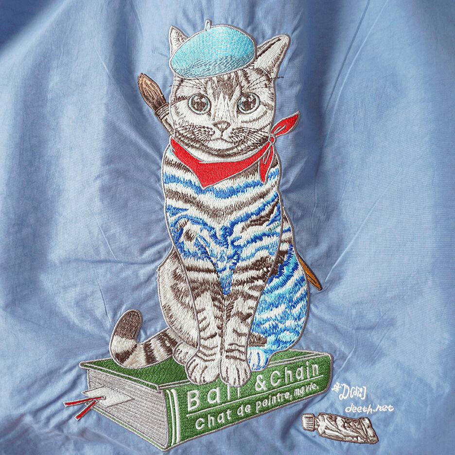 画家のねこ／Lサイズ【Ball & Chain】エコバッグ | D[di:] web stor