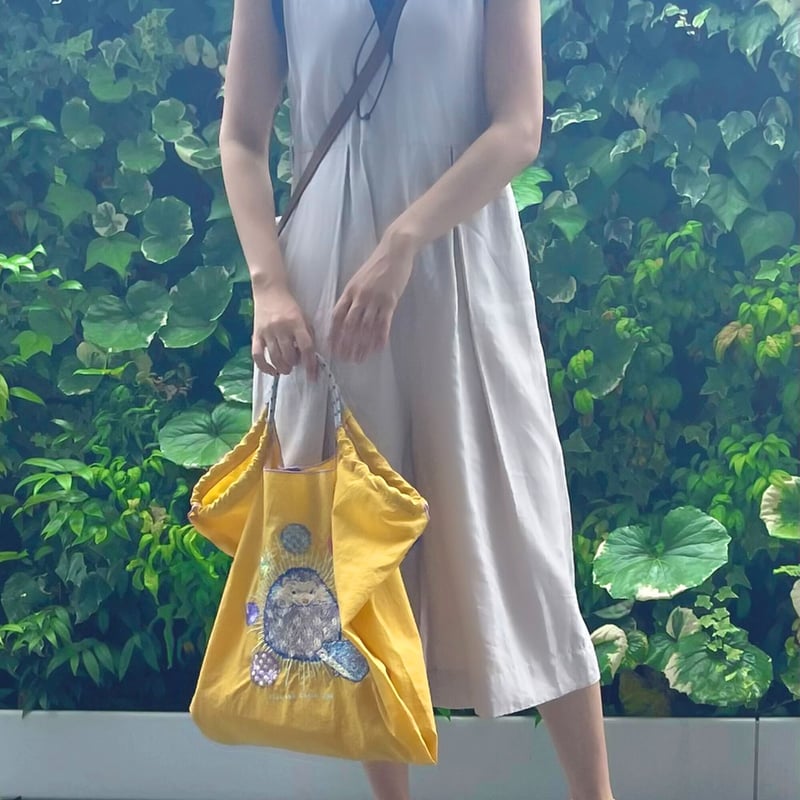 D.BEAR】白くまツインズ in サーカス ／ Lサイズ【Ball & Chain】エコバ