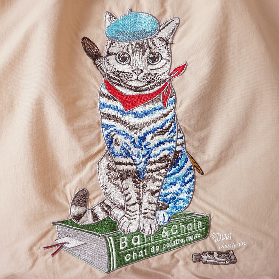 画家のねこ／Lサイズ【Ball & Chain】エコバッグ | D[di:] web stor