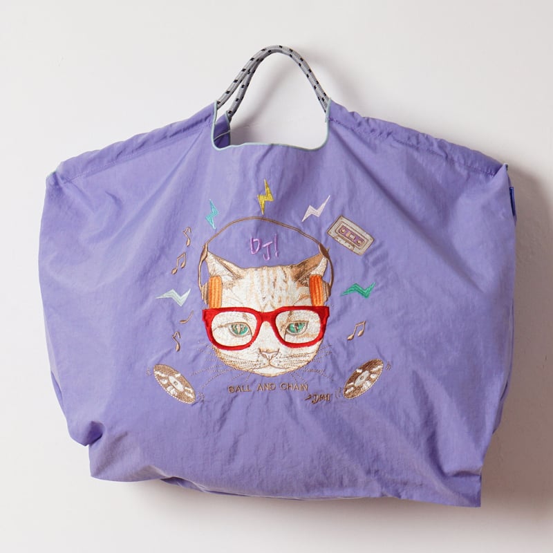 DJ CAT／ Lサイズ【Ball & Chain】エコバッグ | D[di:] web st