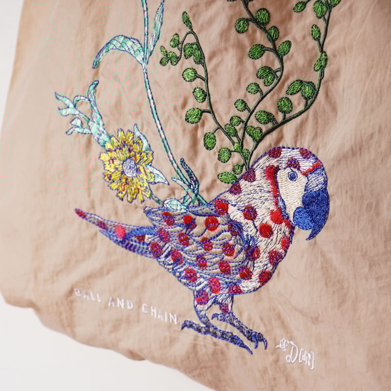 D. PARROT フラワー＆Parrot ボールアンドチェーン M 未使用 D. PARROT】フラワー＆Parrot ／ Mサイズ【Ball & Chain