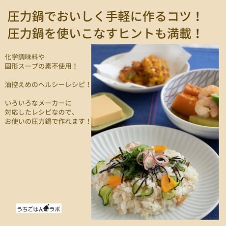 【動画レッスン・レシピ付】圧力鍋の簡単ちらし寿司であっさり和食