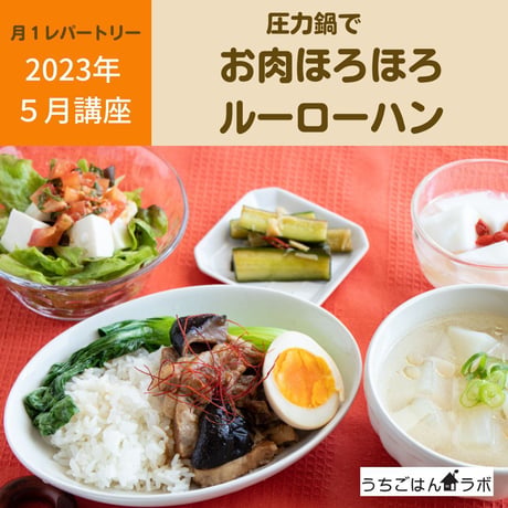 【動画レッスン・レシピ付】圧力鍋でお肉ほろほろルーローハン（全５レシピ）