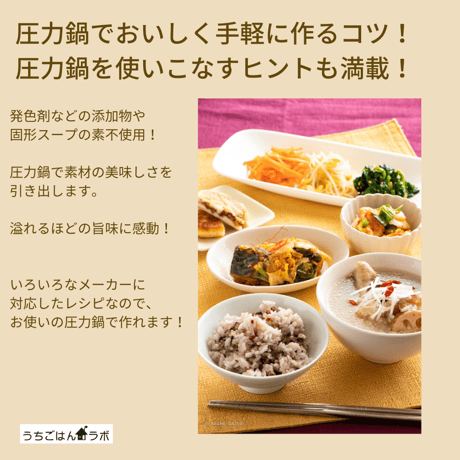 【動画レッスン・レシピ付】圧力鍋でお手軽韓国（風）ごはん（全６レシピ）