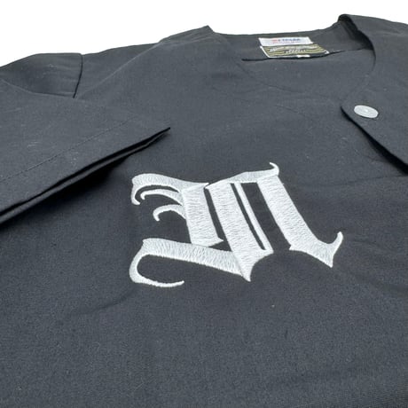 NORTH SIDE BUTCHERS "DABO" JAPANESE BASEBALL-shirt  BLACK