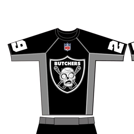 NORTH SIDE BUTCHERS『RAIDERS』RASH GUARD