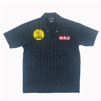 NORTH SIDE BUTCHERS『"MOTTAINAI" REAPER』STRIPE WORKshirt BLACK
