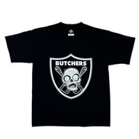 NORTH SIDE BUTCHERS "NFL" T-SHIRT  BLACK