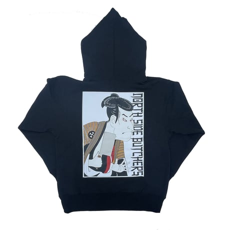 NORTH SIDE BUTCHERS 『UKIYOE』 HOODIE BLACK