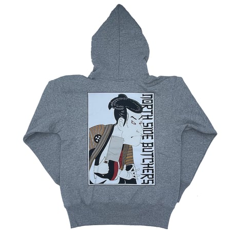 NORTH SIDE BUTCHERS 『UKIYOE』 HOODIE ASH