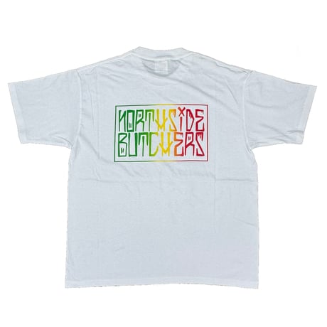 NORTH SIDE BUTCHERS "KICK" T-SHIRT  WHITE