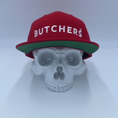 NORTH SIDE BUTCHERS " BUTCHERS TM” BASE BALL CAP RED
