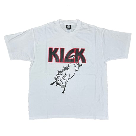 NORTH SIDE BUTCHERS "KICK" T-SHIRT  WHITE