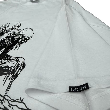 NORTH SIDE BUTCHERS "CHICKEN" T-SHIRT  WHITE