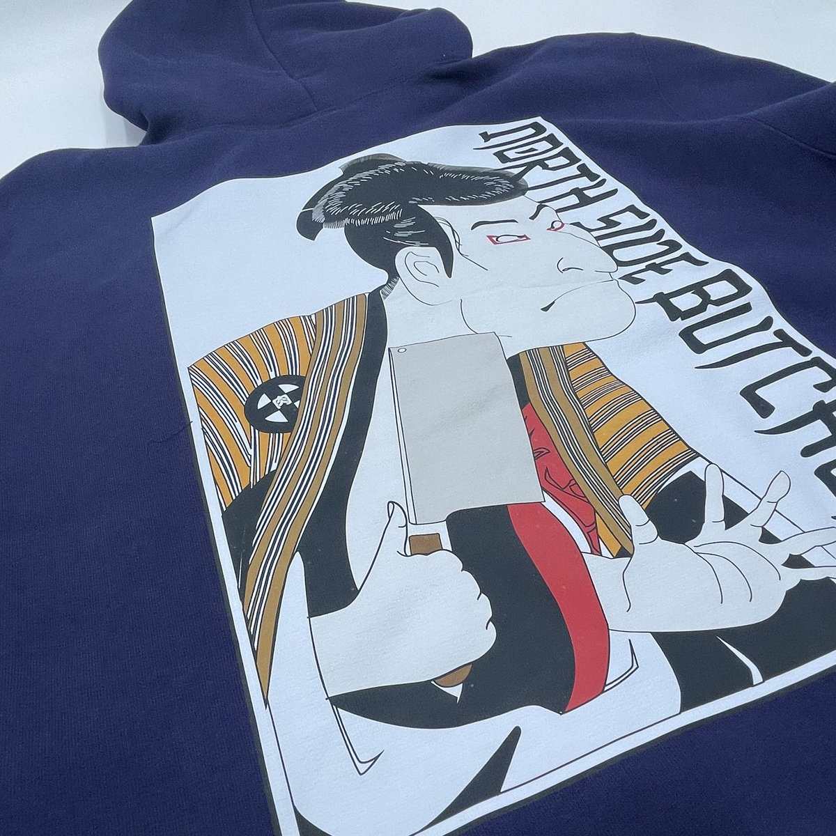 NORTH SIDE BUTCHERS 『UKIYOE』 HOODIE NAVY | NORT