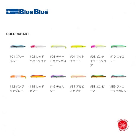 Blue Blue / ブルーブルー [ AIZER 100F / アイザー100F ] シーバス （クリックポストにてポスト投函.） drt2505