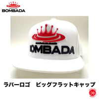 BOMBADA AGUA/ボンバダ・アグア 【 RUBBER LOGO BIG FLAT CAP / ラバーロゴ ビッグフラットキャップ 】
