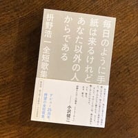 毎日のように手紙はくるけれどあなた以外の人からである　枡野浩一全短歌集