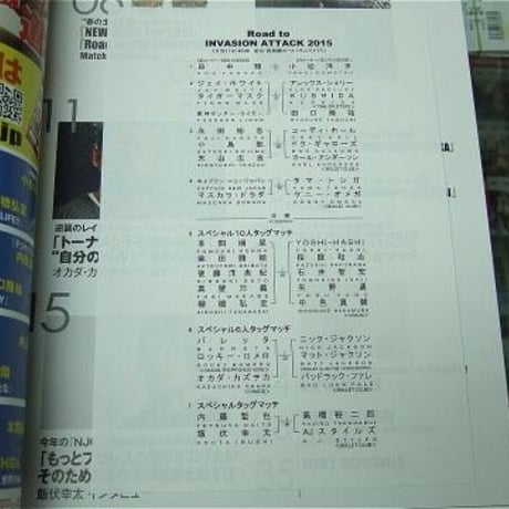 新日本プロレス 2015年4月2日後楽園ホール 「Road to INVASION ATTACK2015」 パンフレット