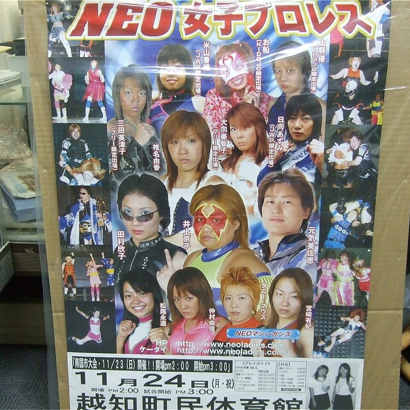 NEO女子プロレス2003年11月24日越知町民体育館大会ポスター | プロレス