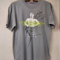 山崎一夫引退試合記念Tシャツ（前田日明、山崎一夫直筆サイン入り）Mサイズ