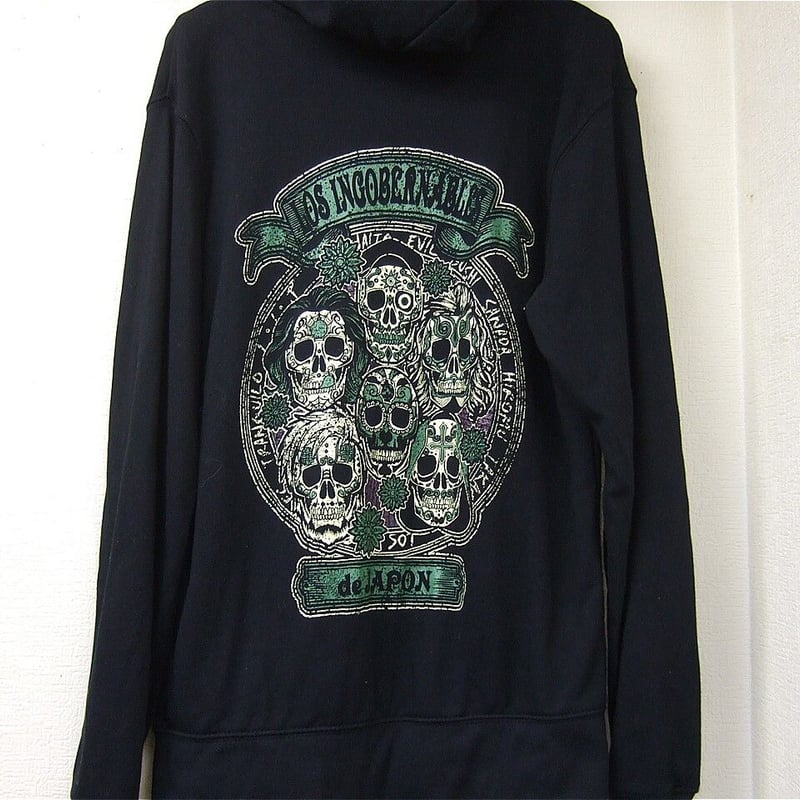 ロス・インゴベルナブレス・デ・ハポン 死者の日パーカー ブラック