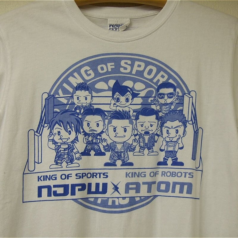 新日本プロレス×鉄腕アトムコラボイラストTシャツ Mサイズ | プロレス