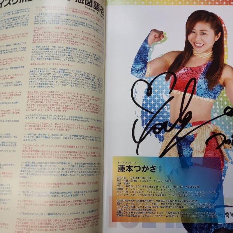 アイスリボン オフィシャルパンフレット2014（複数名直筆サイン入り