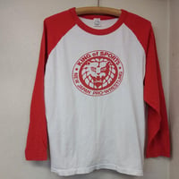 新日本プロレス ライオンマークラグラン長袖Tシャツ サイズ表記なし（M～Lサイズ程度）