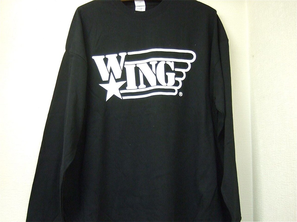 W☆INGロゴ・マーク・ロング・スリーブ（長袖）グリームTシャツ 