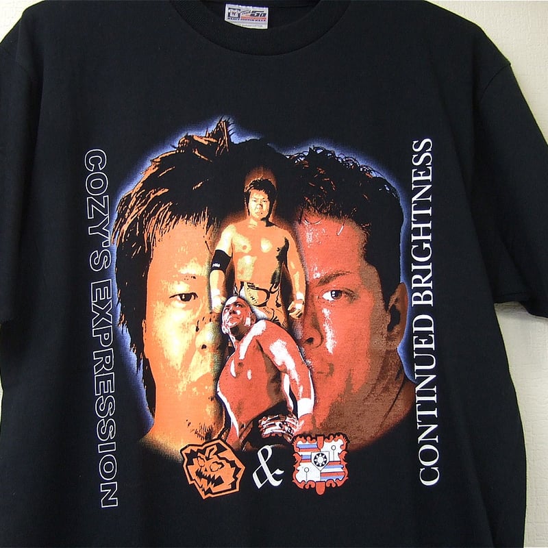 FANTASTICS サイン入りTシャツ【最終値下げ】 小島聡＆太陽ケア ビックフェイスプリントTシャツ Lサイズ | プロレス