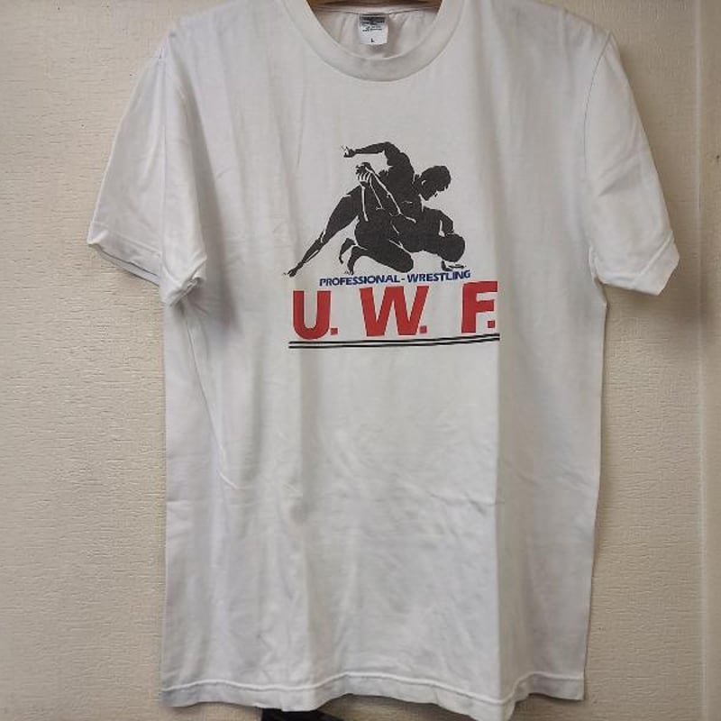【当時物・未使用】UWF STARTING OVER Tシャツ L プロレス UWF ロゴTシャツ Lサイズ | プロレスショップチャンピオン