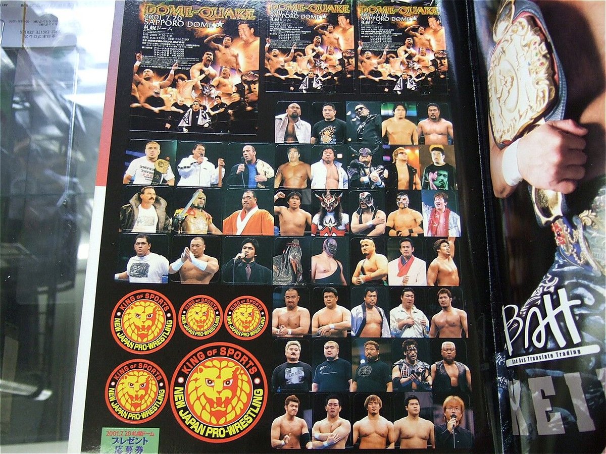 新日本プロレス2001年7月20日札幌ドーム大会パンフレット