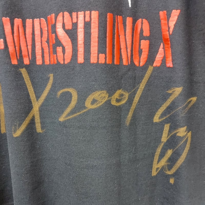 プロレスリングXロゴTシャツ（サイン入り（選手不明））Lサイズ