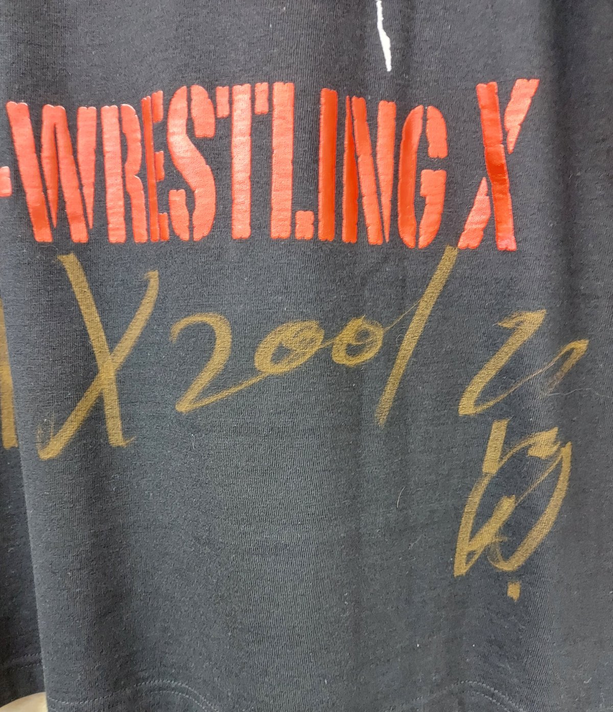 サイン入り！ プロレス Tシャツ プロレスリングXロゴTシャツ（サイン入り（選手不明））Lサイズ