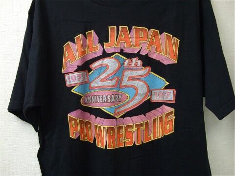 貴重!! アブドーラ・ザ・ブッチャー 直筆サイン入り Tシャツ 全日本プロレス original