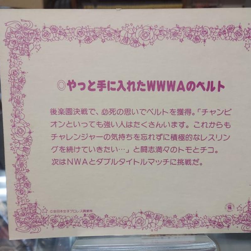 当時物クラッシュギャルズ未開封手帳1箱20個 クラッシュ・ギャルズ ほほ笑みスリーカウント – 闘道館