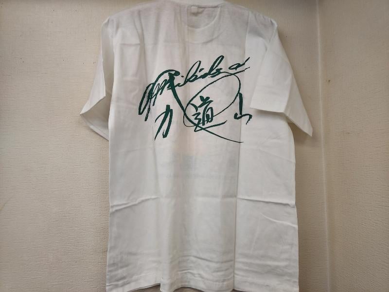 力道山OB会イラストTシャツ（力道山特大プリントサイン入り）Mサイズ 